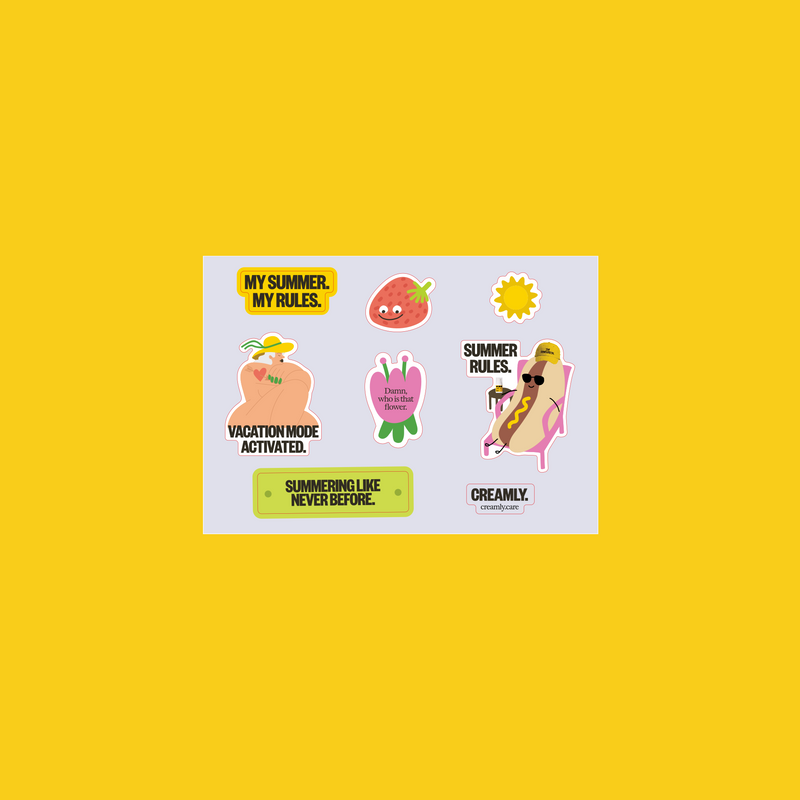 Das Sticker-Set. Für Sommergefühle